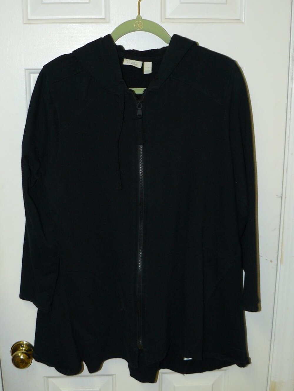 LOGO Lounge by Lori Goldstein Petite Brushed French Terry Hooded Jacket Sz XLP